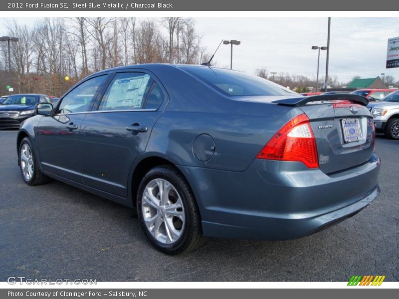 Steel Blue Metallic / Charcoal Black 2012 Ford Fusion SE