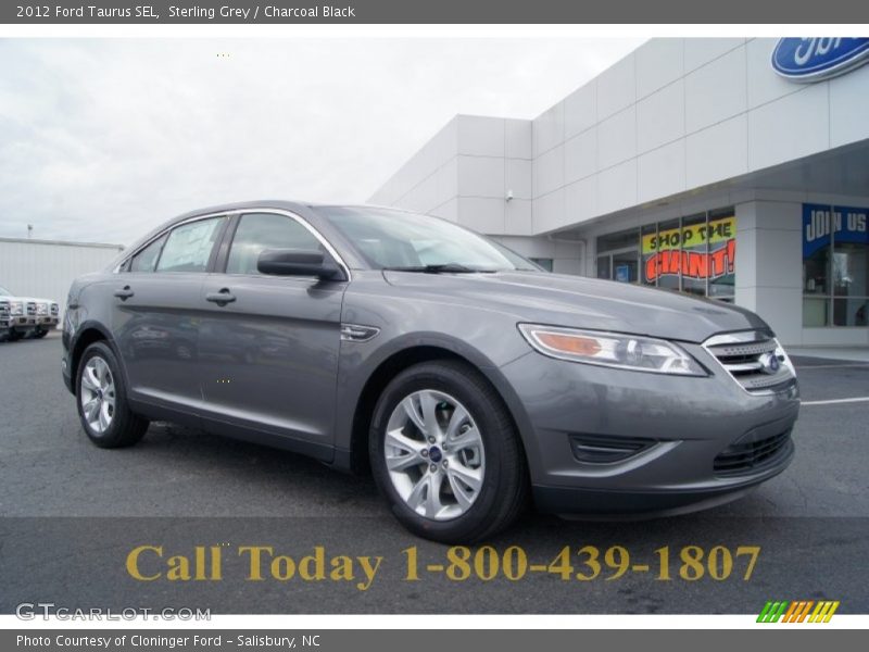 Sterling Grey / Charcoal Black 2012 Ford Taurus SEL