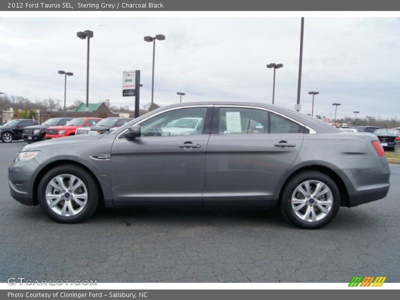 Sterling Grey / Charcoal Black 2012 Ford Taurus SEL