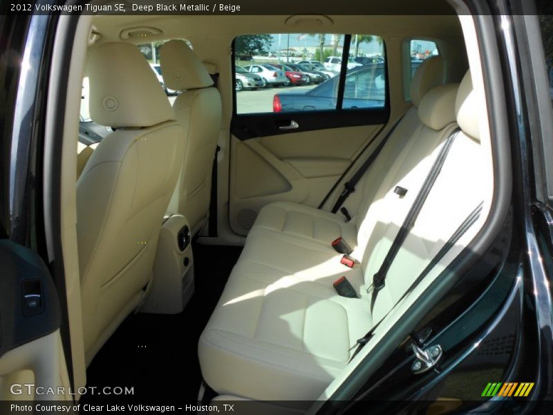 Deep Black Metallic / Beige 2012 Volkswagen Tiguan SE