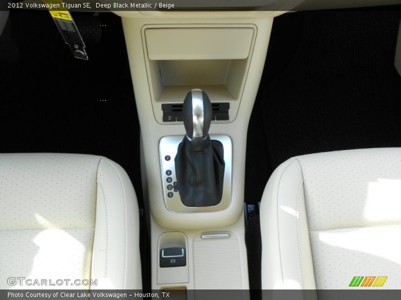 Deep Black Metallic / Beige 2012 Volkswagen Tiguan SE