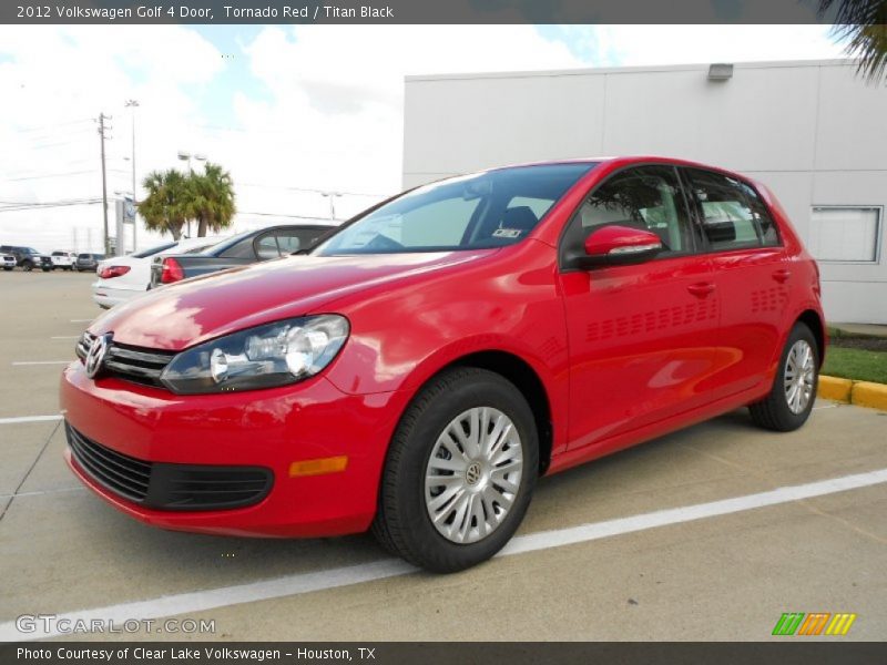 Tornado Red / Titan Black 2012 Volkswagen Golf 4 Door