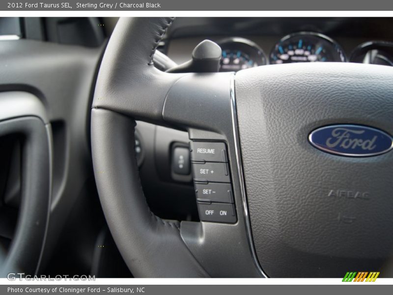 Sterling Grey / Charcoal Black 2012 Ford Taurus SEL