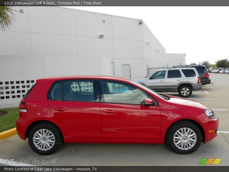 Tornado Red / Titan Black 2012 Volkswagen Golf 4 Door