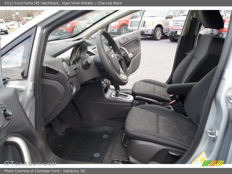  2012 Fiesta SES Hatchback Charcoal Black Interior