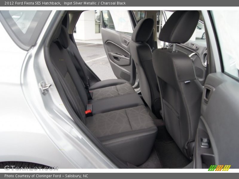 Ingot Silver Metallic / Charcoal Black 2012 Ford Fiesta SES Hatchback