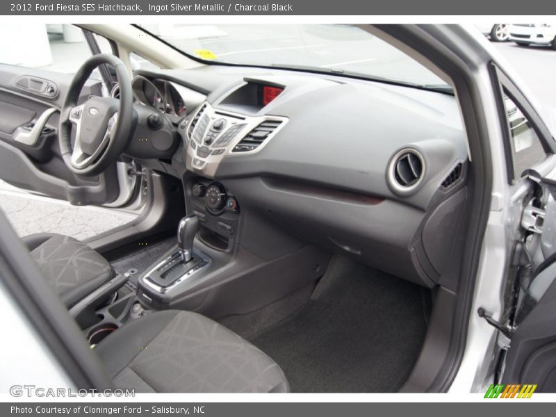 Ingot Silver Metallic / Charcoal Black 2012 Ford Fiesta SES Hatchback