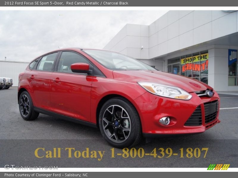 Red Candy Metallic / Charcoal Black 2012 Ford Focus SE Sport 5-Door