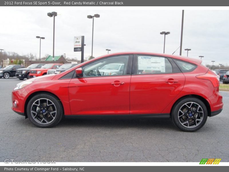 Red Candy Metallic / Charcoal Black 2012 Ford Focus SE Sport 5-Door
