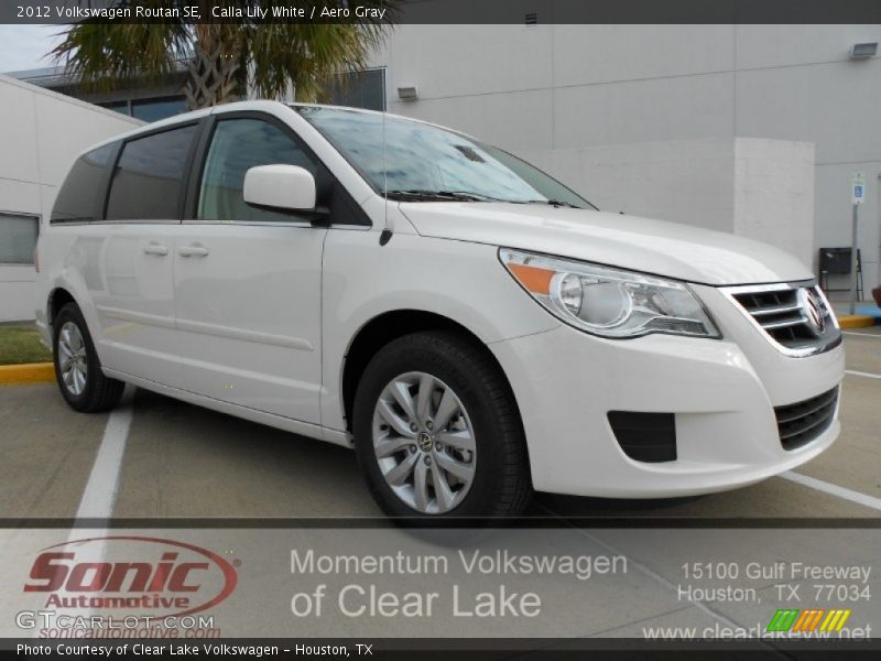 Calla Lily White / Aero Gray 2012 Volkswagen Routan SE