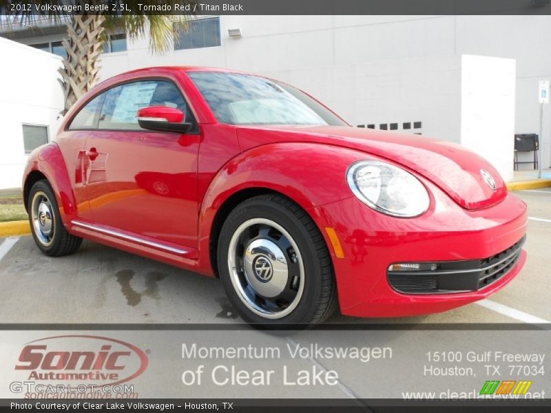 Tornado Red / Titan Black 2012 Volkswagen Beetle 2.5L