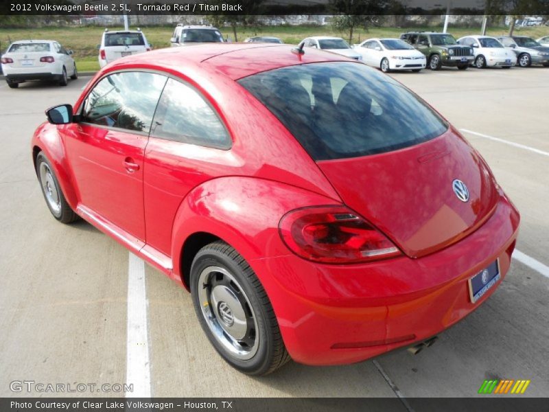 Tornado Red / Titan Black 2012 Volkswagen Beetle 2.5L