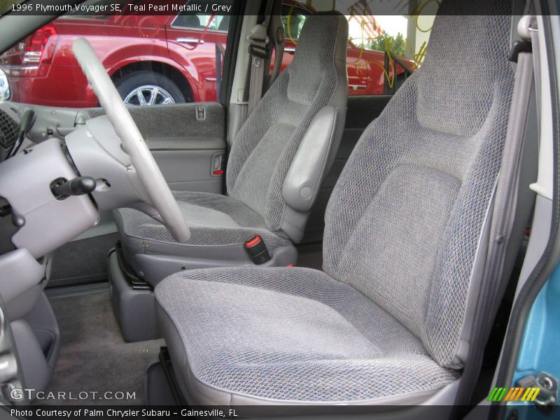 Teal Pearl Metallic / Grey 1996 Plymouth Voyager SE