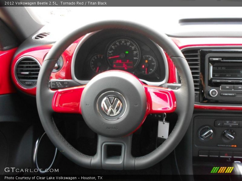 Tornado Red / Titan Black 2012 Volkswagen Beetle 2.5L
