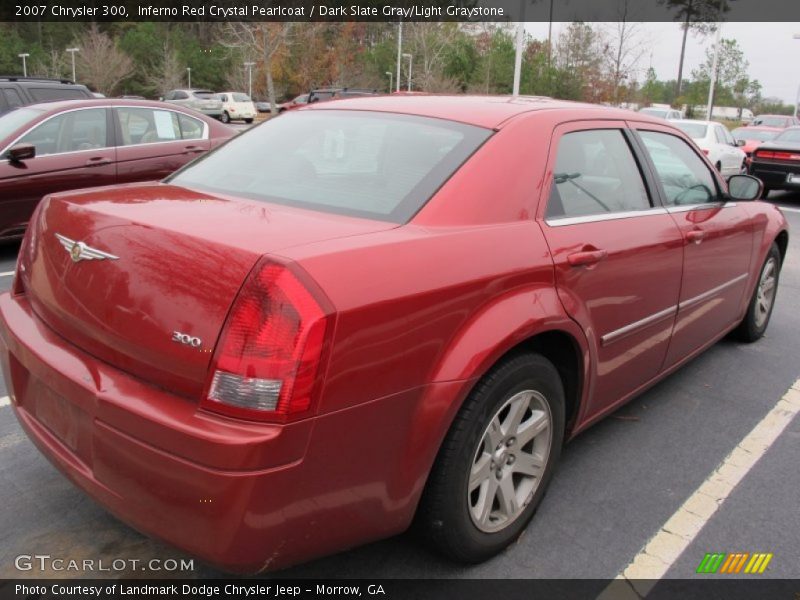 Inferno Red Crystal Pearlcoat / Dark Slate Gray/Light Graystone 2007 Chrysler 300