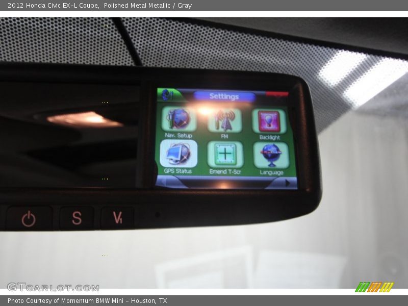 Polished Metal Metallic / Gray 2012 Honda Civic EX-L Coupe