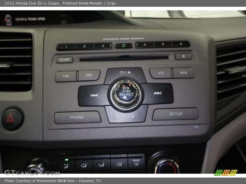 Polished Metal Metallic / Gray 2012 Honda Civic EX-L Coupe