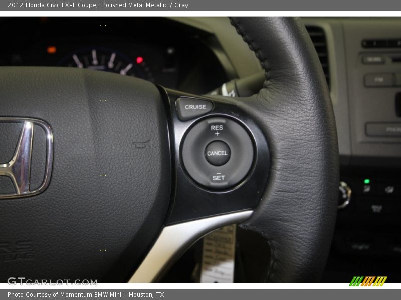 Polished Metal Metallic / Gray 2012 Honda Civic EX-L Coupe