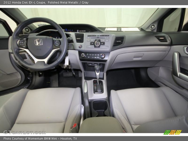 Polished Metal Metallic / Gray 2012 Honda Civic EX-L Coupe