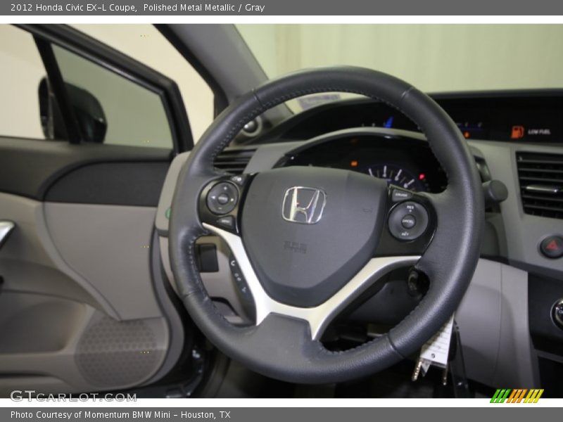 Polished Metal Metallic / Gray 2012 Honda Civic EX-L Coupe