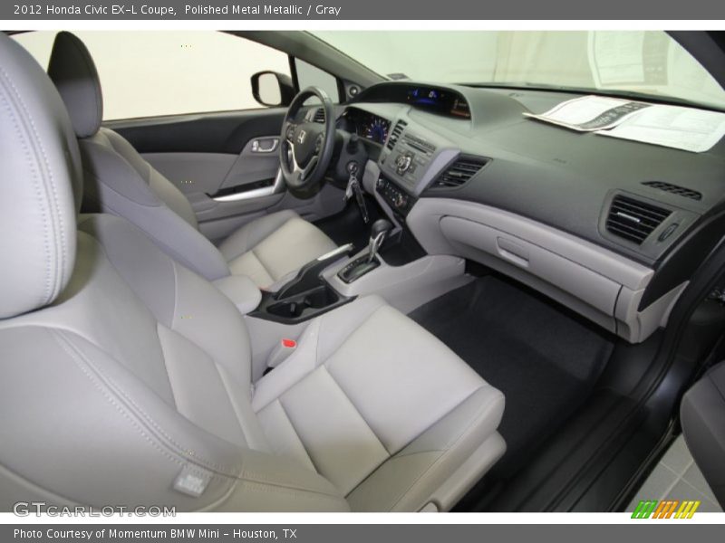 Polished Metal Metallic / Gray 2012 Honda Civic EX-L Coupe