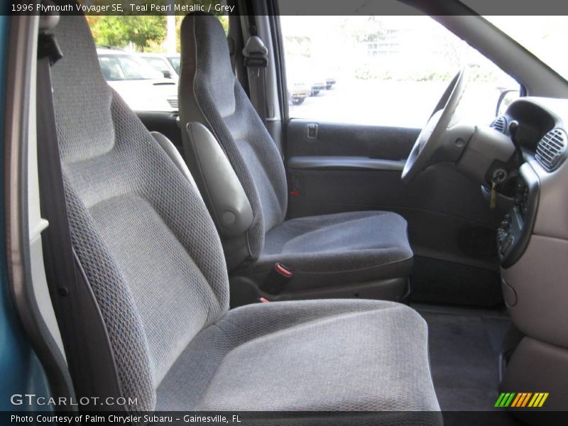 Teal Pearl Metallic / Grey 1996 Plymouth Voyager SE
