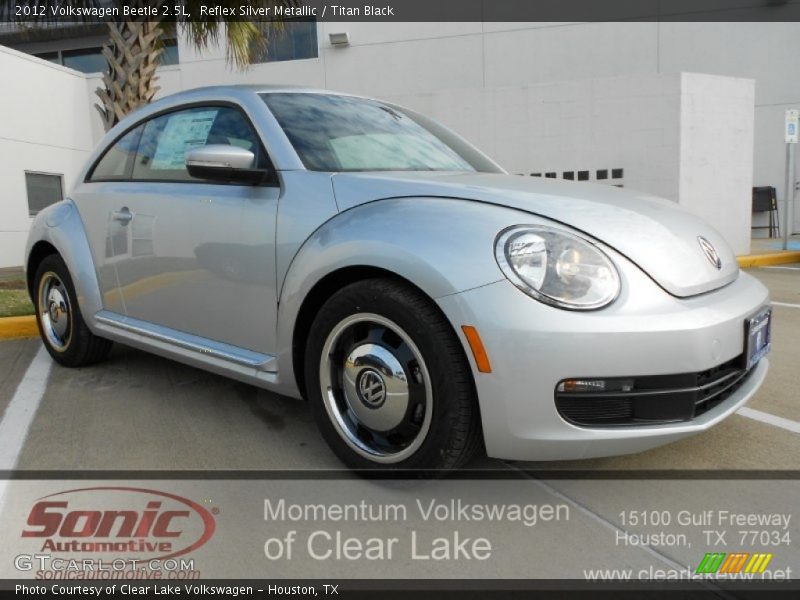 Reflex Silver Metallic / Titan Black 2012 Volkswagen Beetle 2.5L