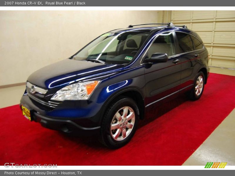 Royal Blue Pearl / Black 2007 Honda CR-V EX