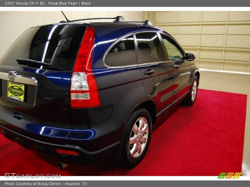 Royal Blue Pearl / Black 2007 Honda CR-V EX