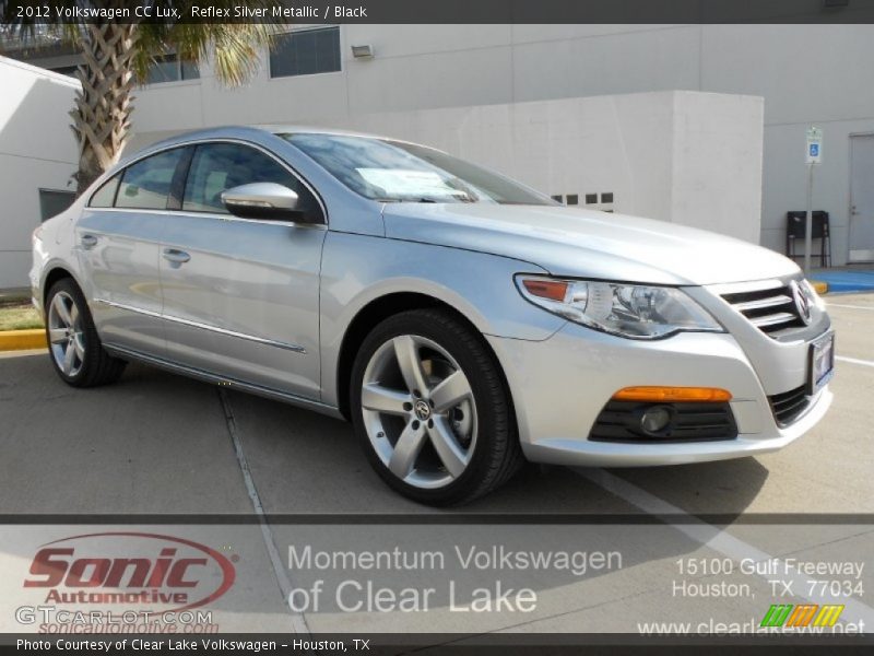Reflex Silver Metallic / Black 2012 Volkswagen CC Lux