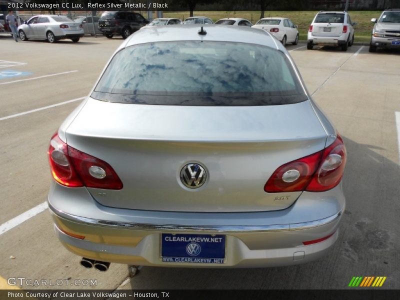 Reflex Silver Metallic / Black 2012 Volkswagen CC Lux