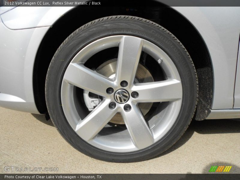 Reflex Silver Metallic / Black 2012 Volkswagen CC Lux