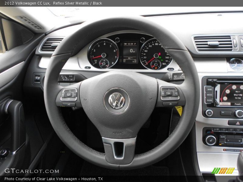 Reflex Silver Metallic / Black 2012 Volkswagen CC Lux