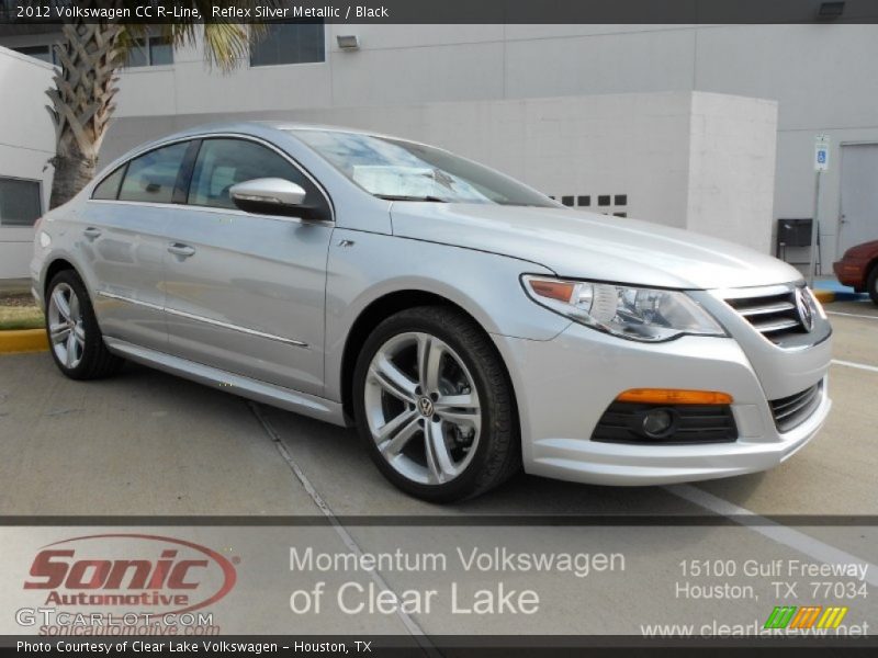 Reflex Silver Metallic / Black 2012 Volkswagen CC R-Line