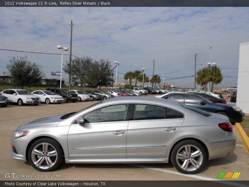 Reflex Silver Metallic / Black 2012 Volkswagen CC R-Line