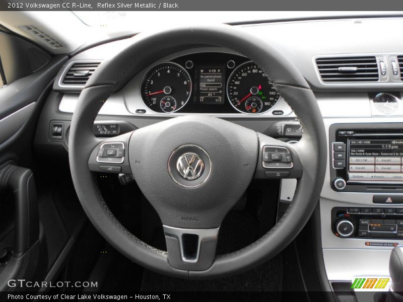 Reflex Silver Metallic / Black 2012 Volkswagen CC R-Line
