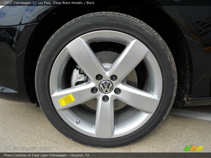 Deep Black Metallic / Black 2012 Volkswagen CC Lux Plus