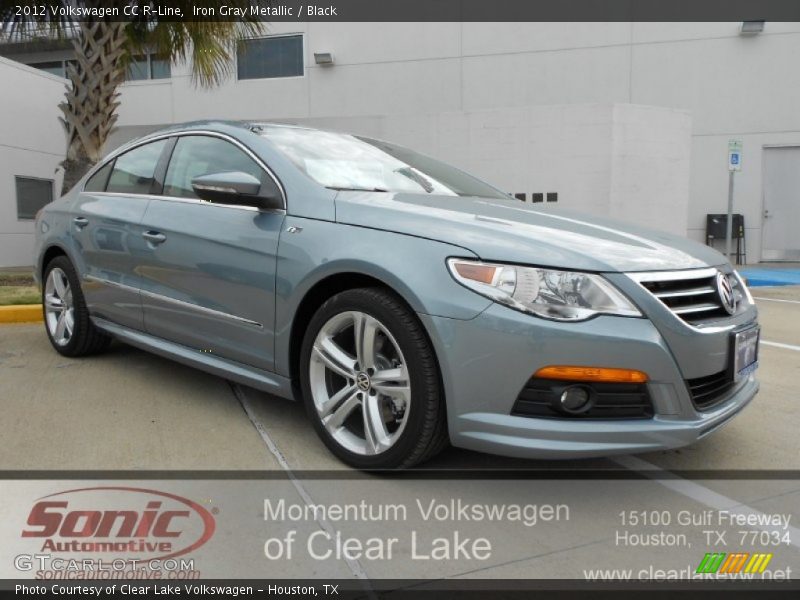 Iron Gray Metallic / Black 2012 Volkswagen CC R-Line
