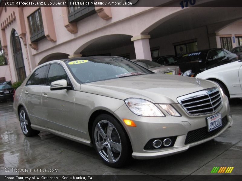 Pearl Beige Metallic / Almond Beige 2010 Mercedes-Benz E 350 Sedan