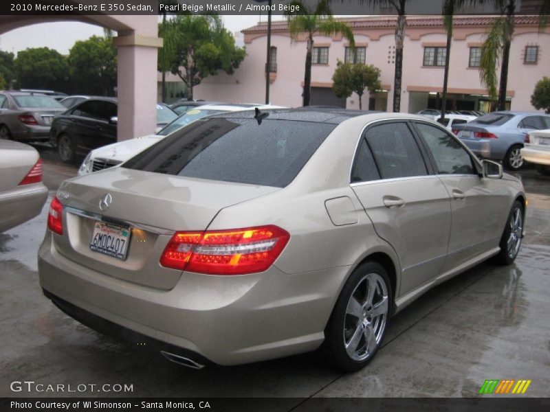 Pearl Beige Metallic / Almond Beige 2010 Mercedes-Benz E 350 Sedan