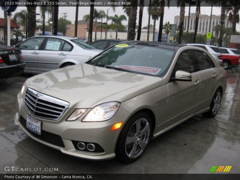 Pearl Beige Metallic / Almond Beige 2010 Mercedes-Benz E 350 Sedan
