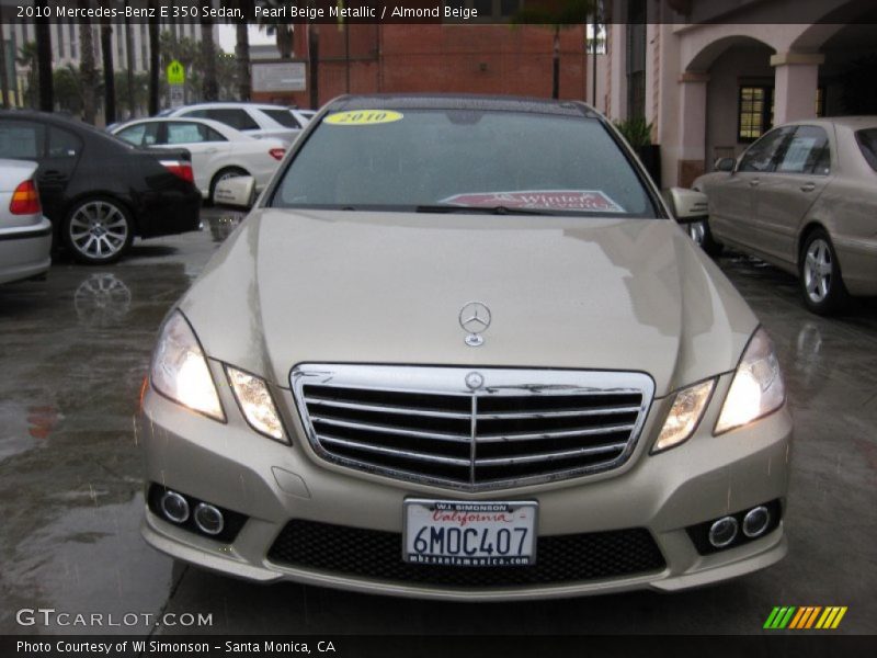 Pearl Beige Metallic / Almond Beige 2010 Mercedes-Benz E 350 Sedan