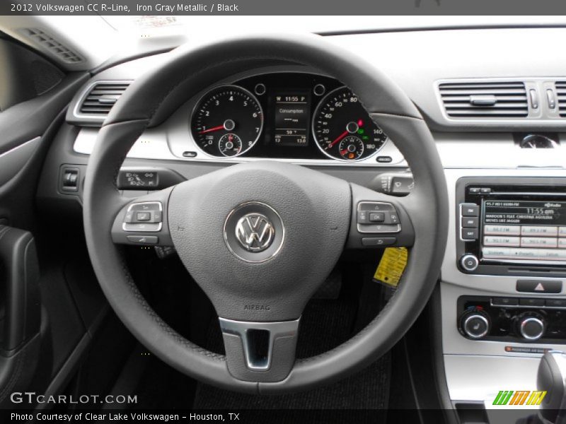 Iron Gray Metallic / Black 2012 Volkswagen CC R-Line