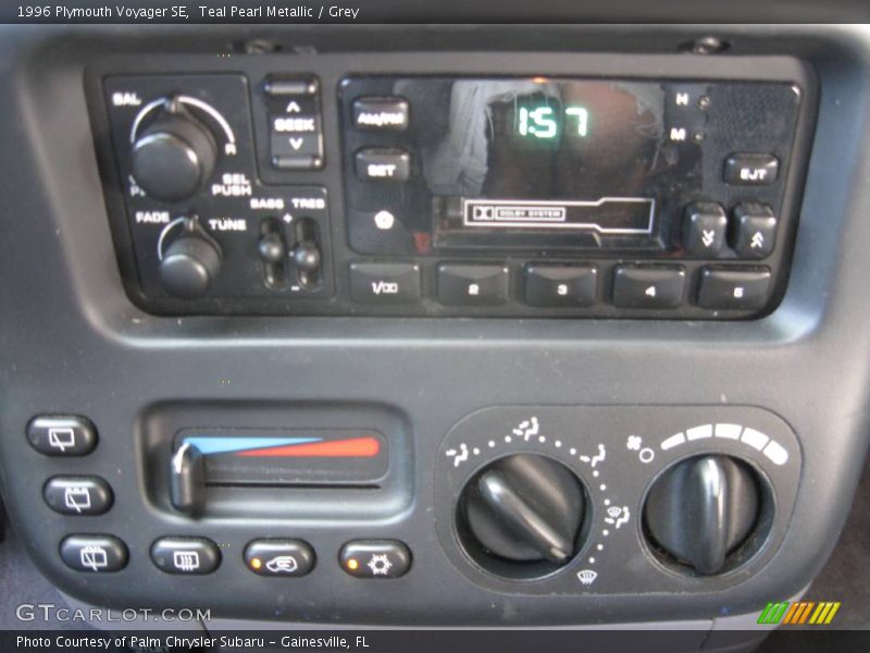 Teal Pearl Metallic / Grey 1996 Plymouth Voyager SE