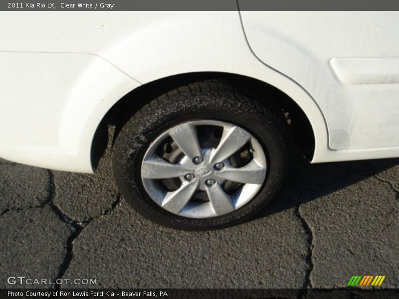Clear White / Gray 2011 Kia Rio LX