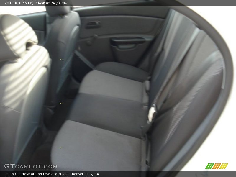 Clear White / Gray 2011 Kia Rio LX