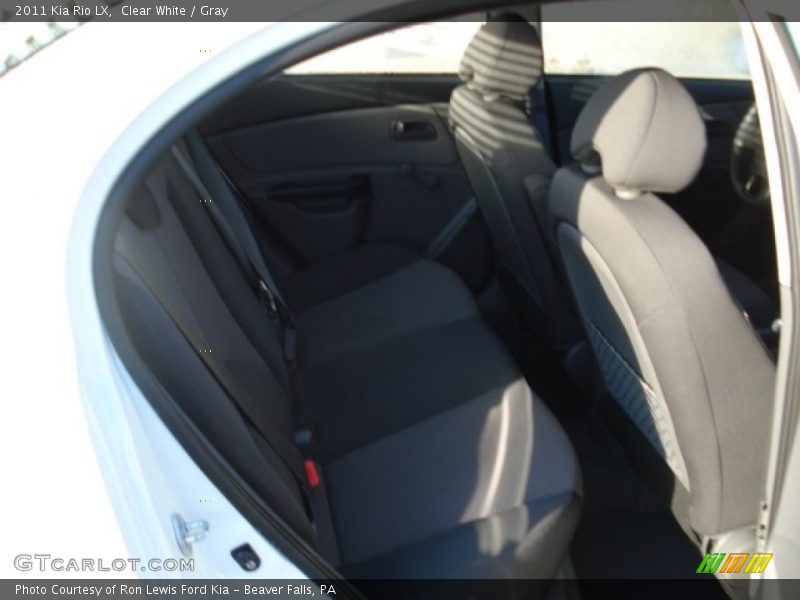 Clear White / Gray 2011 Kia Rio LX