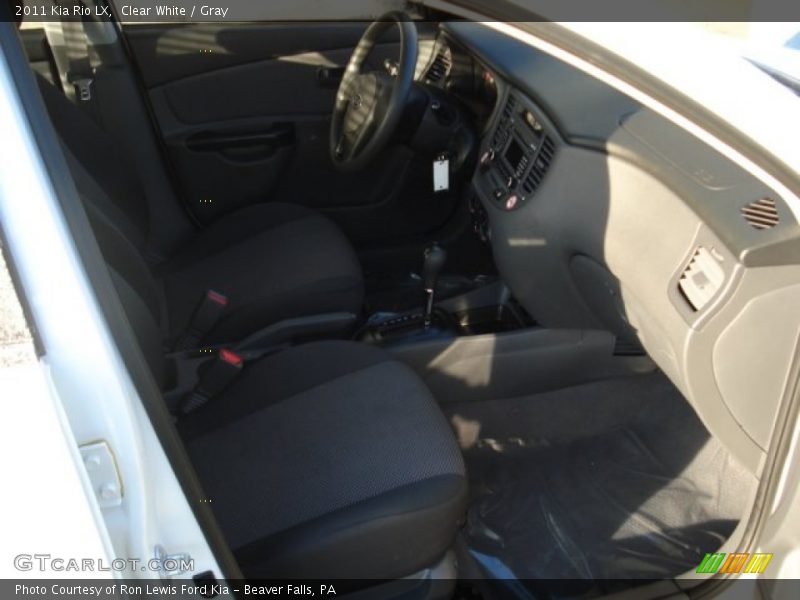Clear White / Gray 2011 Kia Rio LX