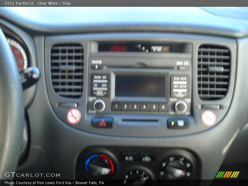 Clear White / Gray 2011 Kia Rio LX