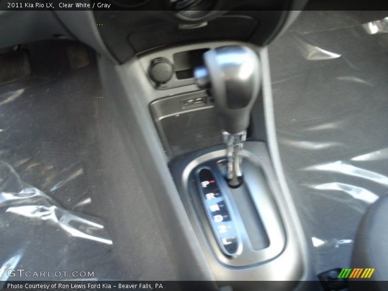 Clear White / Gray 2011 Kia Rio LX